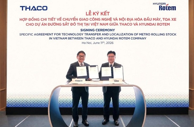 thaco-va-hyundai-rotem-thuc-day-noi-dia-hoa-san-xuat-dau-may-toa-metro-tai-viet-nam